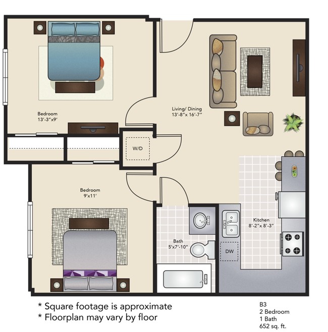 *BRAND NEW* 2 Bedroom 1 Bath - Hunters Court