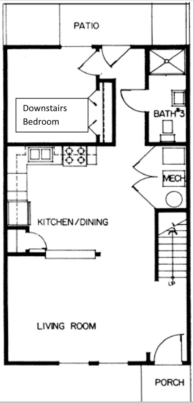 Floorplan - East Townhomes at Whitehall Blvd