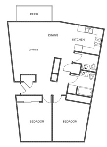 2BR/1.5BA - Timberlee Apartments