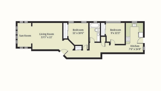Floorplan - 5401-5409 S. Cottage Grove Avenue