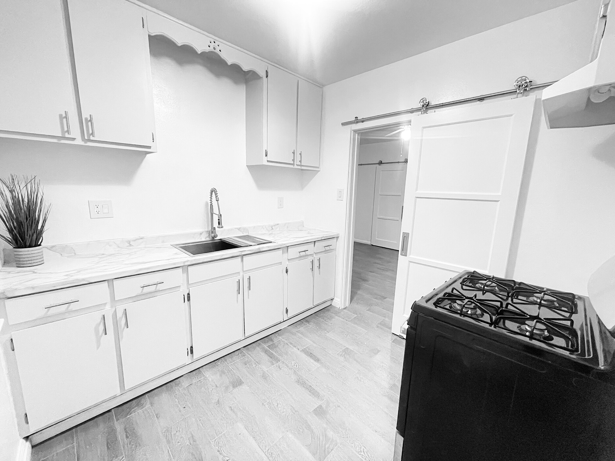 Kitchen - Gas Stove, New Designer Sink - 128 Elm Ave