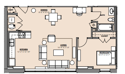 Floorplan - Hawthorne Apartments