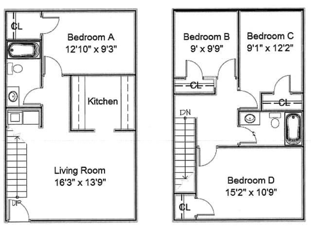 4BR/2BA - Vineyard Apartment & Townhomes