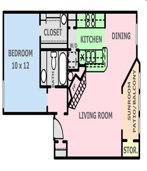 1BR/1BA - Cambridge Village