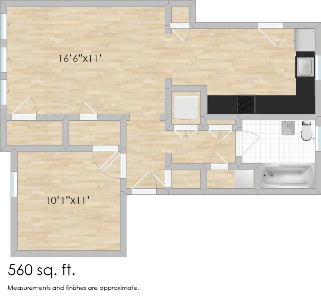 Floorplan - 1026-1028 Washington Blvd.