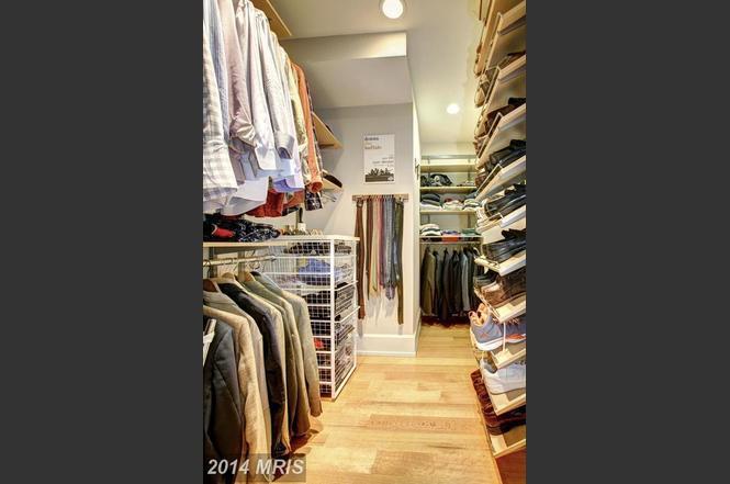 master closet, 20 ft deep - 2516 Q St NW