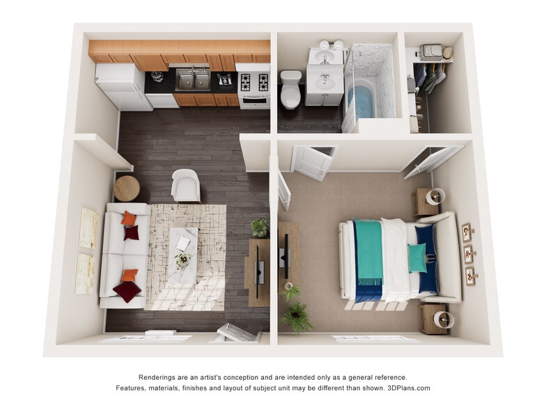 1 Bedroom 1 Bath 500 Sqft - Sunset Village Apartments