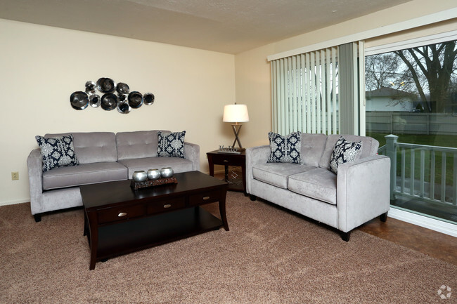 Two bedroom townhouse living room - Northbury Colony
