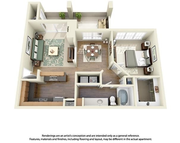 Floorplan - Turnberry Isle Apartment Homes