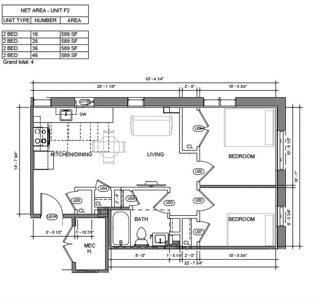 Floorplan - The J.C Layne at Euclid