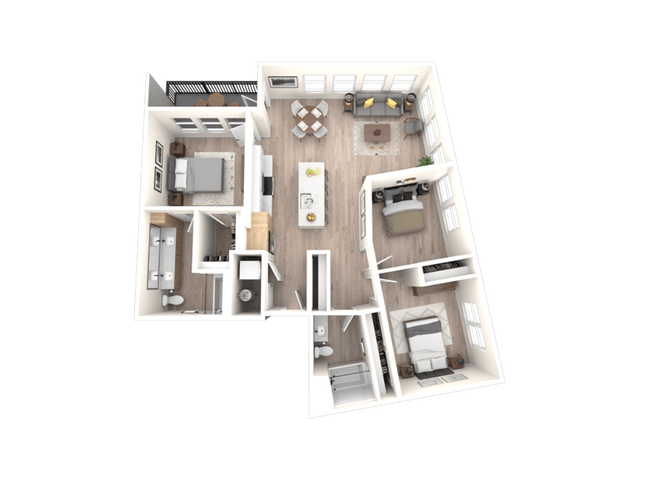 Floorplan - Tempo at Nine Mile Station Apartments