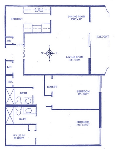 Floorplan - The Carlyle on the Lake