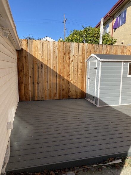 Private Deck with Storage Shed - 9020 Hillside St