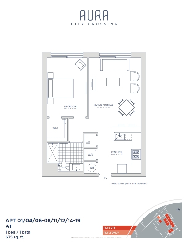 Floorplan - Aura at City Crossing