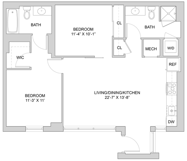 Floorplan - The Modern at Art Place
