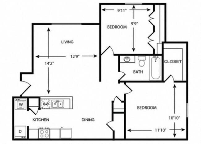 Floorplan - Arboretum Place Apartments