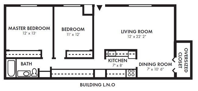 2BR/1BA - Park City Apartments