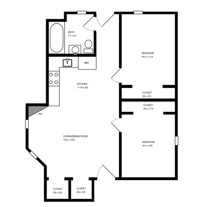 Floorplan - 2824 N Orchard