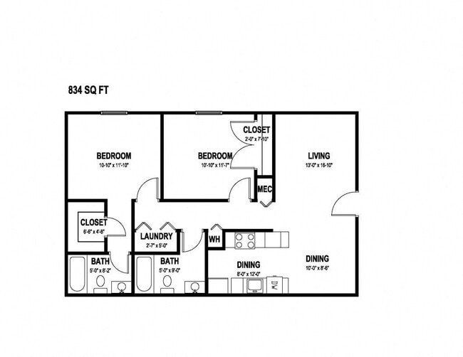 Floorplan - Greenbrier Apartments