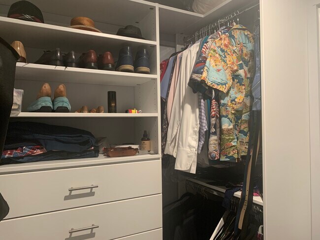 2nd (top floor) primary suite walk in closet with built ins - 3606 Journal St