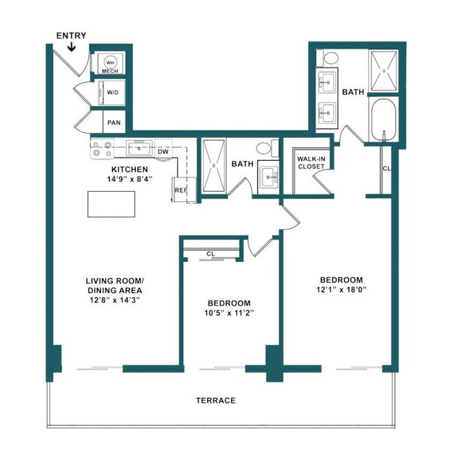 Floorplan - Mondrian Hallandale Beach Residences