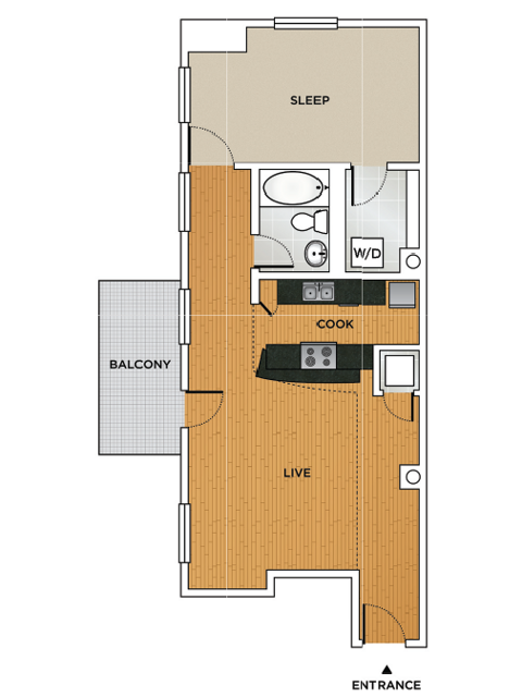 A1 Floorplan - The Lofts at OPOP