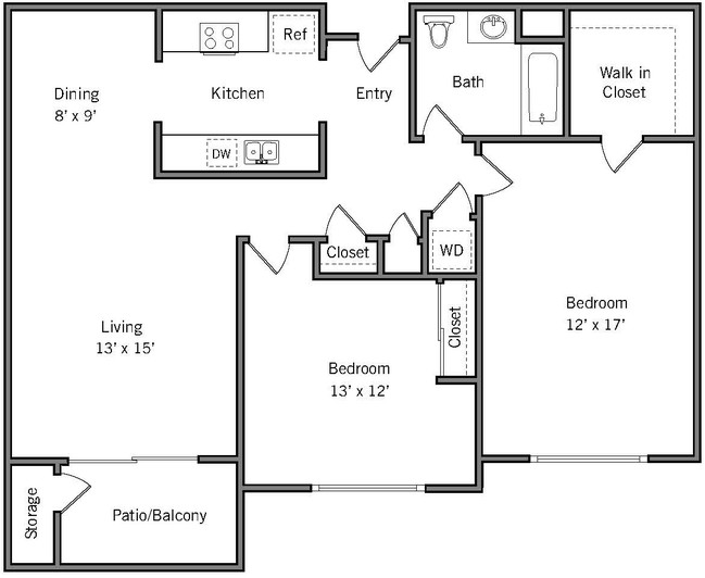 Floorplan - Americana Apartments