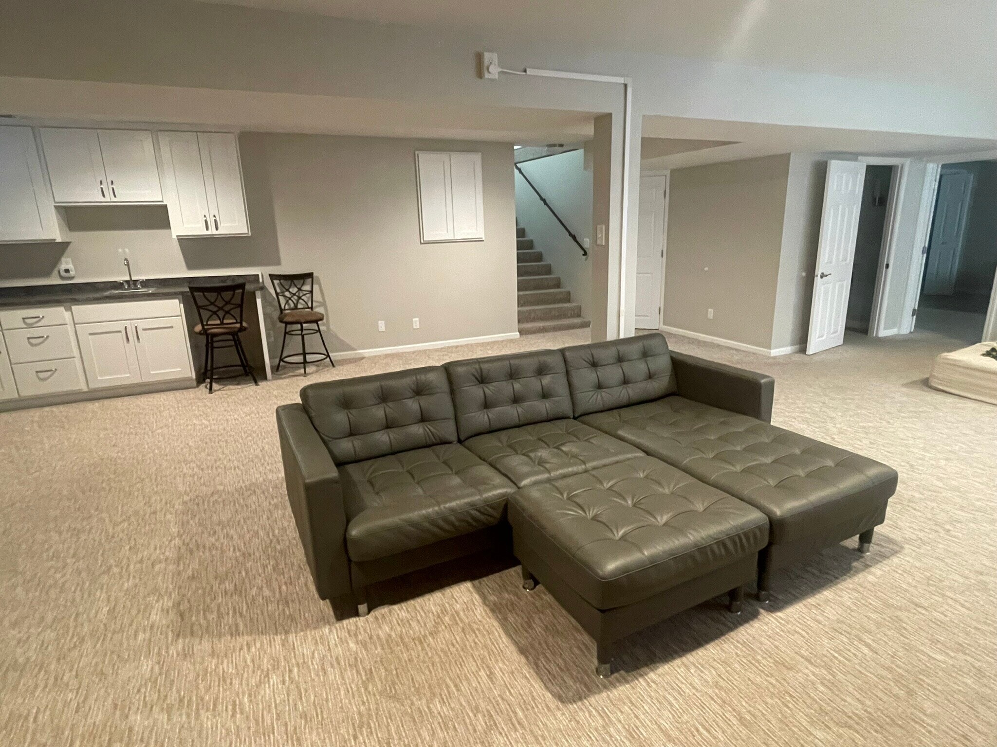 Basement Living Area - 622 N Shore Dr