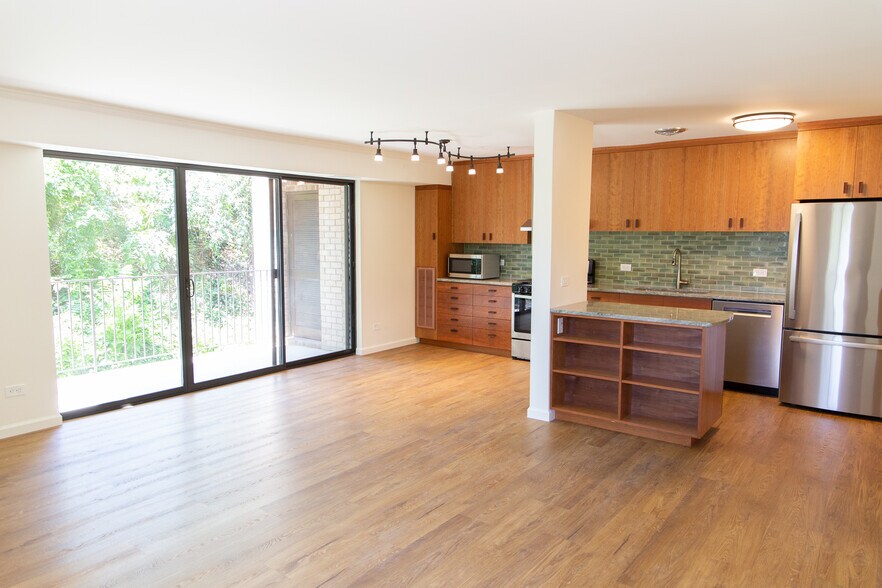View from the living room toward the dining area and kitchen - 511 1st St N