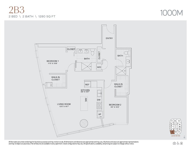 Floorplan - 1000M