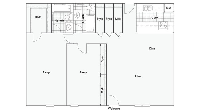 Floorplan - The Hub at Baton Rouge