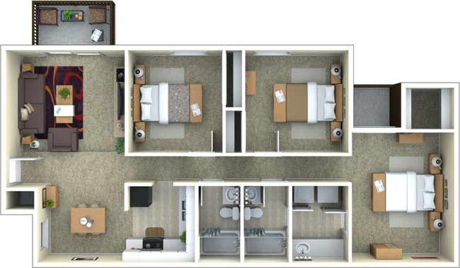 Three Bedroom - Avistele at Andalusia