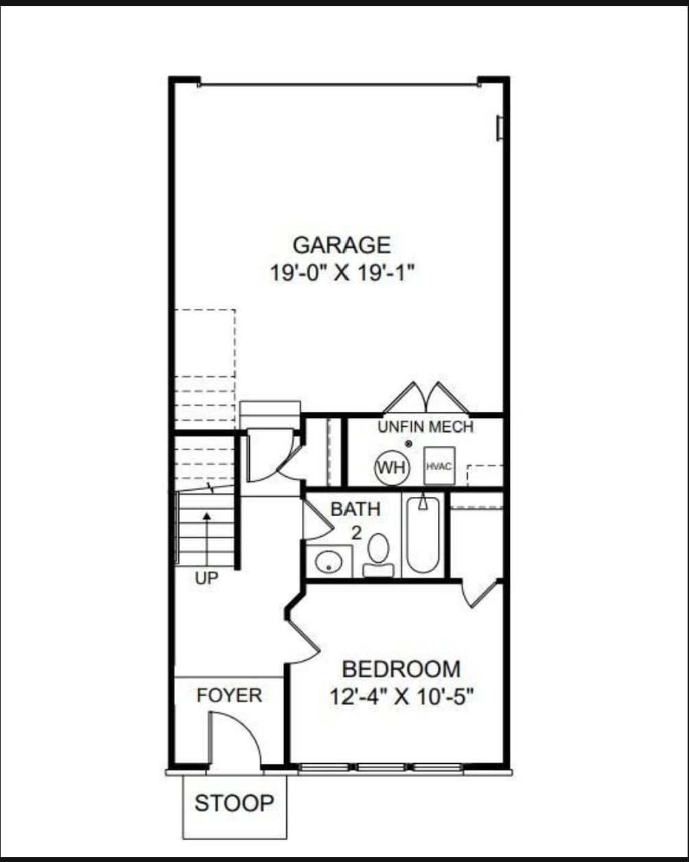 1th level floorplan - 421 Talbot Dr