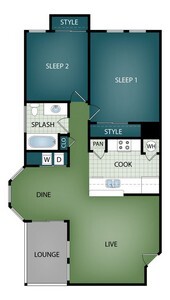 Floorplan - OAK BEND APARTMENTS