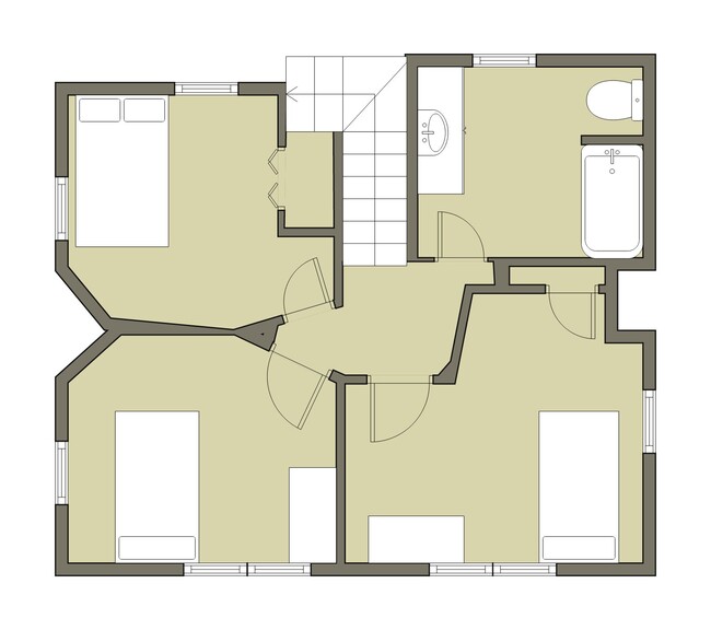 Second Level Floor Plan - 715 Euclid Ave