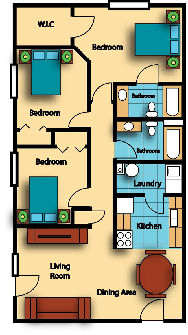 Floorplan - Springbrook Meadows Apartments