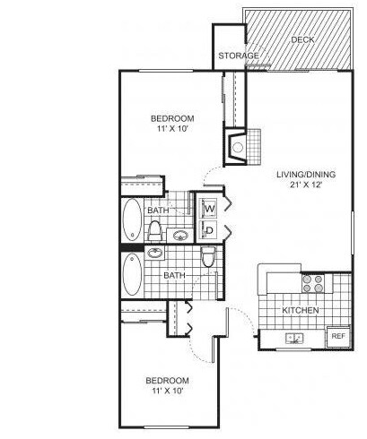 Floorplan - Hidden River Townhomes