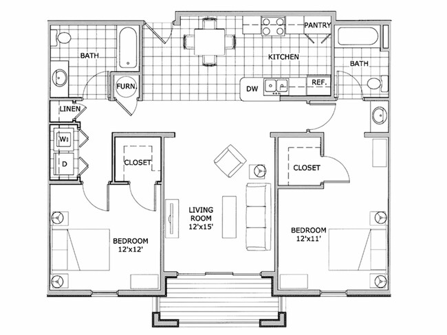 two bedroom| The Abbey | apartment - The Abbey Apartments