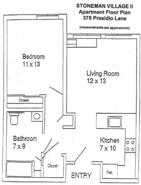 1BR/1BA - Stoneman Village II