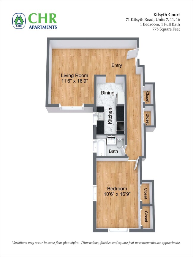 Floorplan - CHR Brighton Apartments