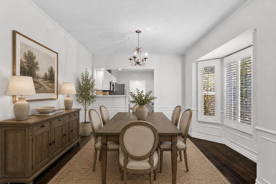 Dining Room-Virtually Staged - 4242 Van Nuys Blvd