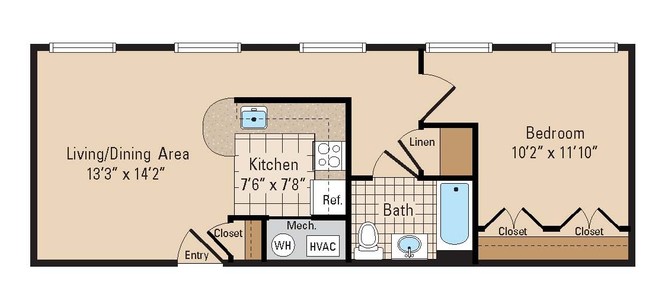 1BR/1BA - Providence Square - 55+ Community