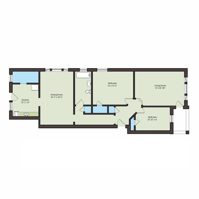 Floorplan - 4859 S. Champlain Avenue