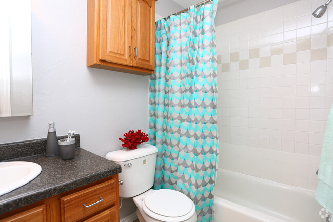 1BR, 1BA - 496SF - Bathroom - Copper Ridge Apartments