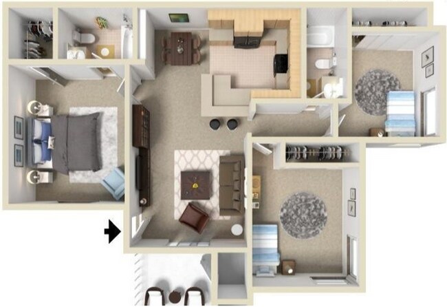 Floorplan - Sycamore Hills Village Apartments
