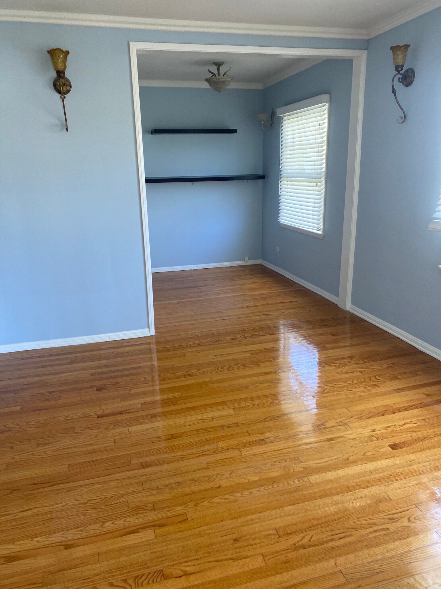 Beautiful hardwood floors! I will repaint in white or any light pastel color you decide - 1859 1/2 Pandora Ave