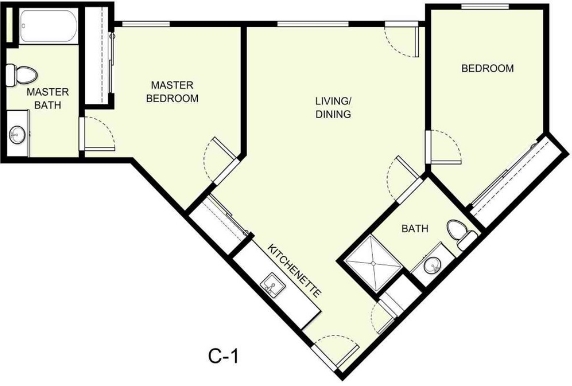 Floorplan - Hilltop Estates Senior Apartments