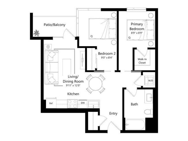 Floorplan - The Santa Monica Collection - 1650 Lincoln