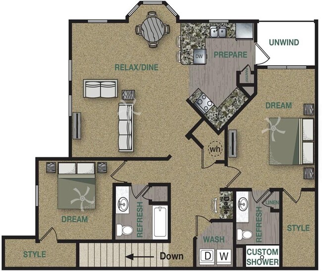 Floorplan - Stonepost Crossing Apartments