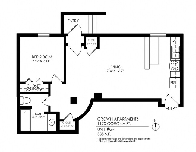 Floorplan - Crown Apartments